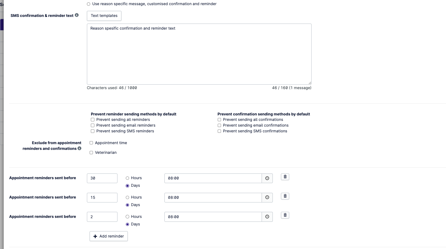 multiple appt reminders 2