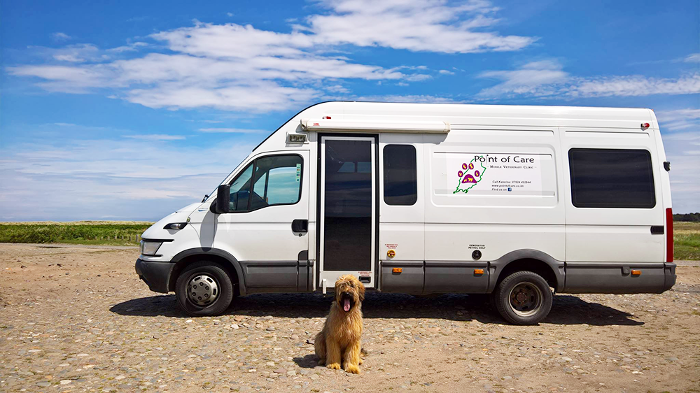 A mobile veterinary clinic means less stress for everyone
